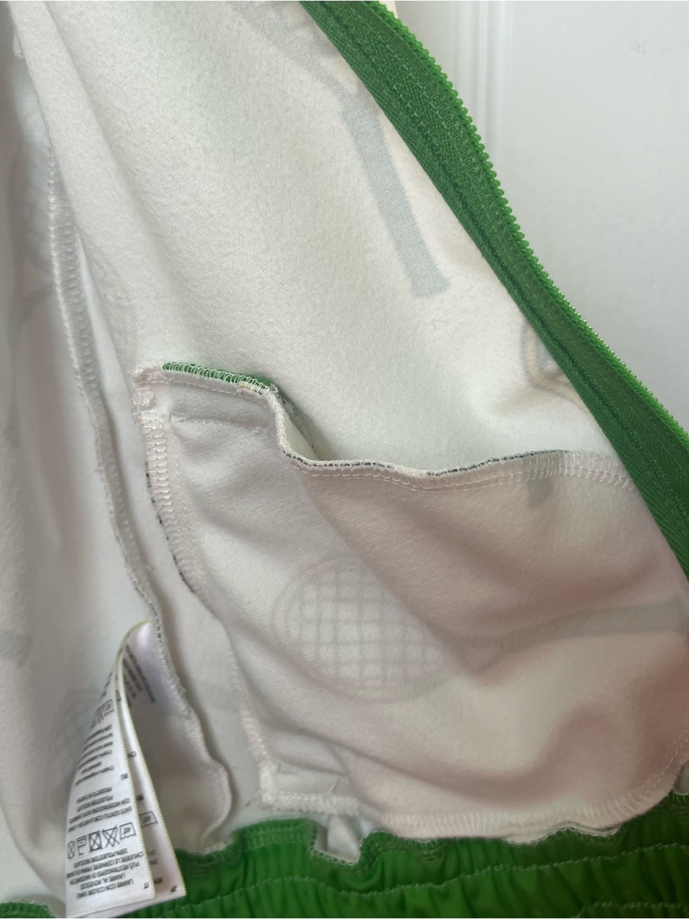 Mini Rodini Tennis Racket Track Jacket Green Cream - Picture 2 of 9